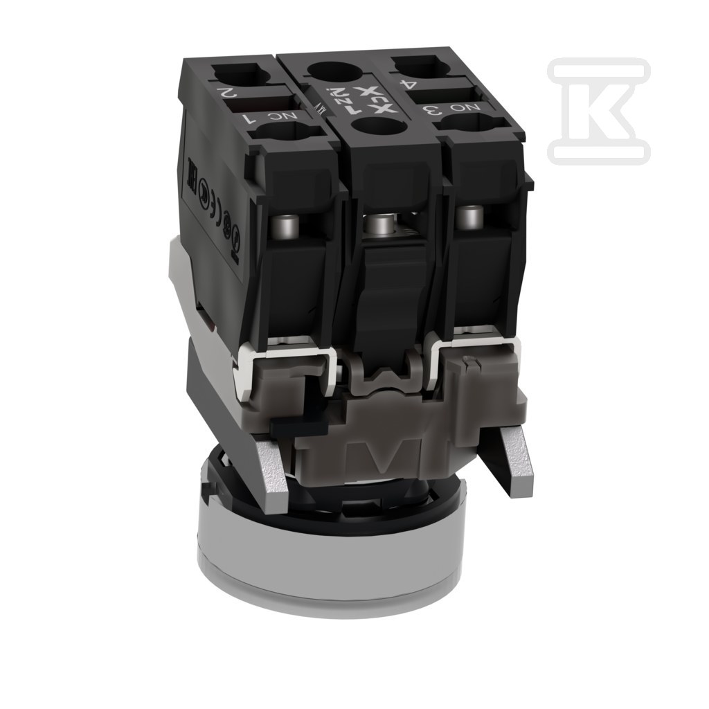 Przycisk płaski biały, LED 24V Harmony - XB4BW31B5